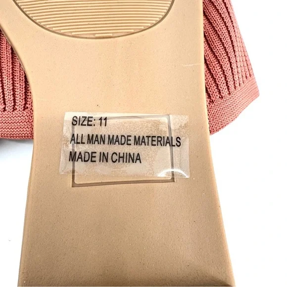 Lulu’s Ribbed Knit Square Toe Slide Sandals Size 11 Woman - Picture 7 of 7